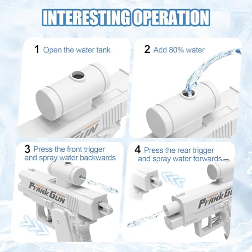 Image of Prank Water Gun, 2026 Upgrade Prank Two-Way Water Gun, Reverse Pranks Surprise Waters Guns, Hilarious Novelty Toy for Parties & Summer Fun (Blue) (2 PCS Prank Water Gun)