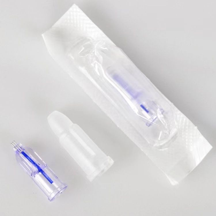 Professional Multipin Meso Needle Cartridges, Clear Plastic, Medical Grade, Pack of 4, compatable with any syringe (3pin)-image-6