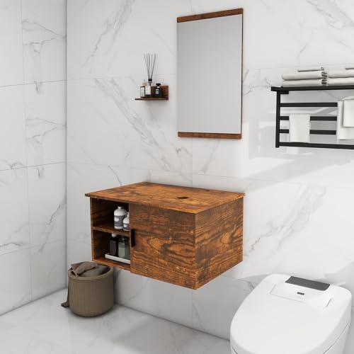 UEV 28" Floating Bathroom Vanity with Sink,Wall Mounted Bathroom ...