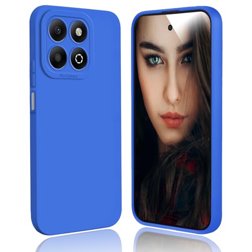 DESSEN Funda para Honor X6b Capa - Silicona Carcasa Antigolpes Protector Camara Móvil Case Cover Suave Delgada Bumper Anti-Huellas, Azul Oscuro
