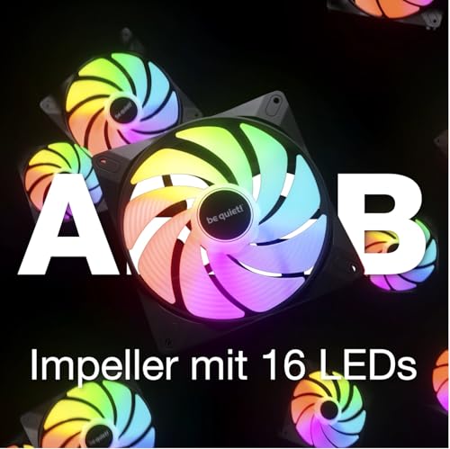 be quiet! Light Wings LX 120mm Black ARGB PWM Gaming PC Gehäuse Lüfter – Ansicht 2