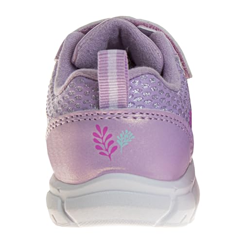 Disney Character Strap Shoes for Baby Girls - Little Mermaid Ariel Comftable Lightweight Sneakers (Size 2-4 Infant 5-6 Toddler)3