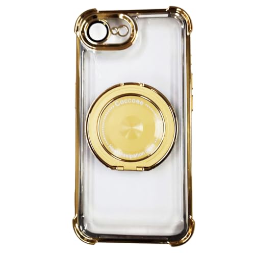 360�x��] �X�}�z�����O �X�^���h iPhone 17e / 16e �p �P�[�X Magsafe�[�d��Ή� �N���A ���� �A�C�t�H�� �J�o�[ �J���������Y�ی� �X�g���b�v�z�[�� (�S�[���h)