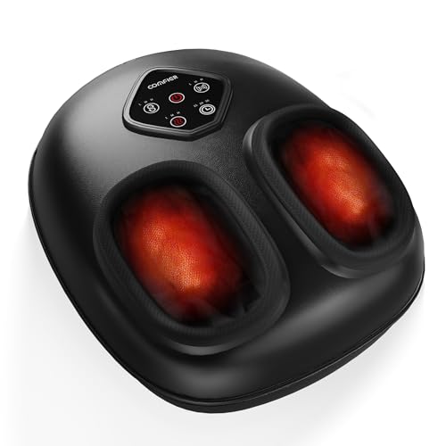 COMFIER FSA Eligible Foot Massager with Heat HSA Eligible Shiatsu Foot Massager Machine for Plantar Fasciitis Kneading & Compression for Neuropathy Pain Fits up to Size 14 Mothers Day Gift