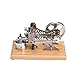 Omabeta LED Air Stirling Engine Funny Generator Model Engine Education Tool Electricity Power Generator Model Low Temperature Hot Air Mini Stirling Engine Motor Model