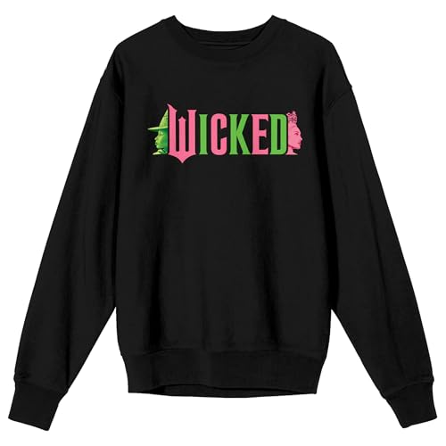 Wicked Land of OZ Adult Black Crew Neck Long Sleeve Sweatshirt