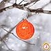 Totally Blown Glassworks Ornament, Handmade Blown Glass, Hanging Tree Holiday Décor, Sun Catcher, Witches Ball, Gazing Orb, Friendship Keepsake, Window Color. (Orange)