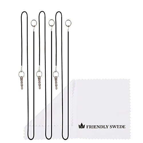 The Friendly Swede ST-FALSTERBO Extra Long Stylus Pens For Touch Screens 7.3 Inch - Replaceable Fiber Tip - Incl. Elastic Tether Lanyards & Spare Tips - Set Of 3 Premium Xxl Micro-Knit Capacitive Styluses thumb #5