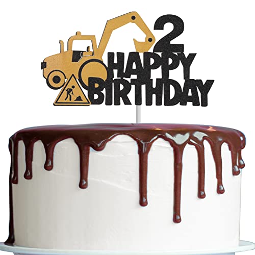 ALTcompluser Escavatore, decorazione per torta per 2° compleanno, per ragazzi, escavatori, 2 anni, decorazione per torte, decorazione per torte per ragazzi e ragazze, compleanno (2 anni) ALTcompluser Escavatore, decorazione per torta per 2° compleanno, per ragazzi, escavatori, 2 anni, decorazione per torte, decorazione per torte per ragazzi e ragazze, compleanno (2 anni)