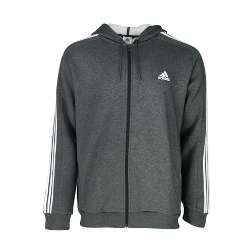 adidas mens Essentials Fleece 3-Stripes Full-Zip...