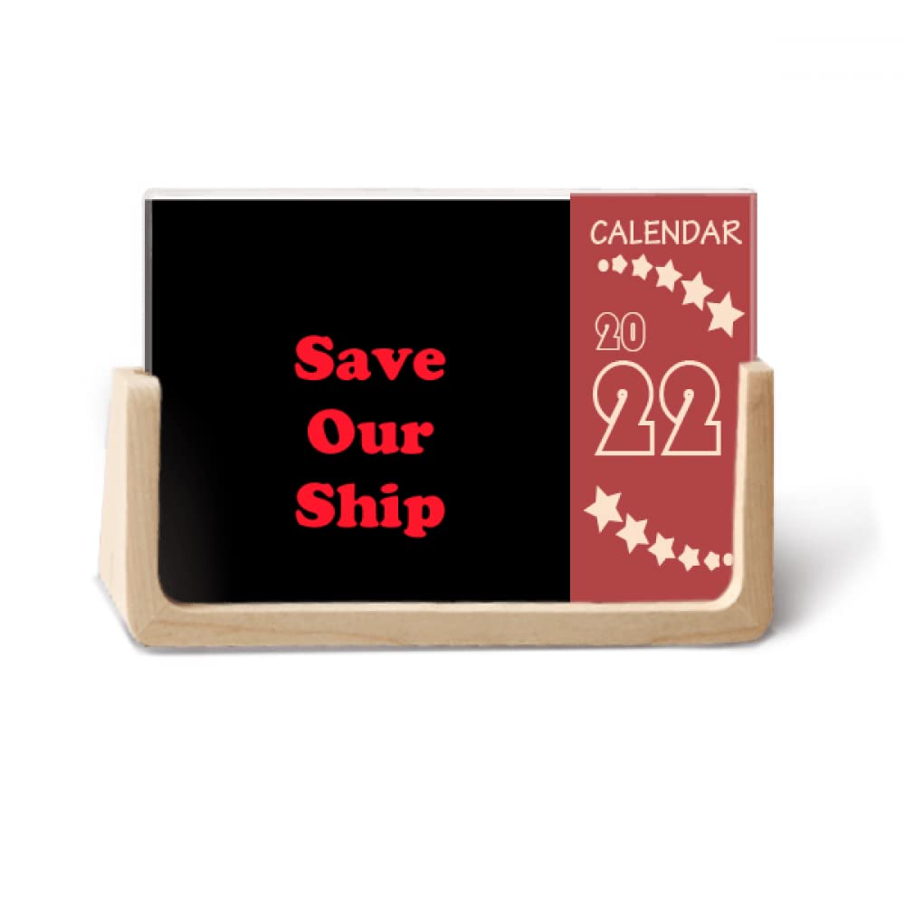 Original Intention Help Art Deco Fashion 2022 Desk Calendar Planner 12 Month