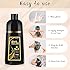 Bablabear Black Hair Dye Shampoo for Gray Hair, Semi-Permanent Hair Color Shampoo for Women and Men, Grey Coverage.500ml
