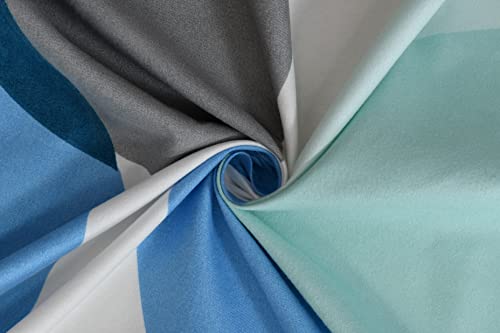 Image of Fitzy 280 TC Fitted Bedsheet King Size, Elastic Bedsheet, 72x78 + 10 Inches Drop,with 2 Pillow Covers (Al-multibubbles)