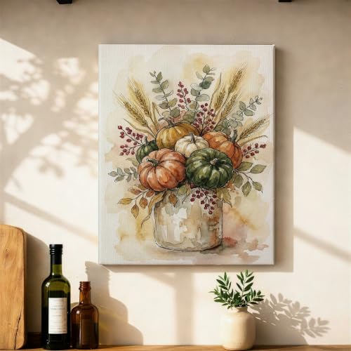 Lienzo de cocina floral de eucalipto verde para transformar tu comedor