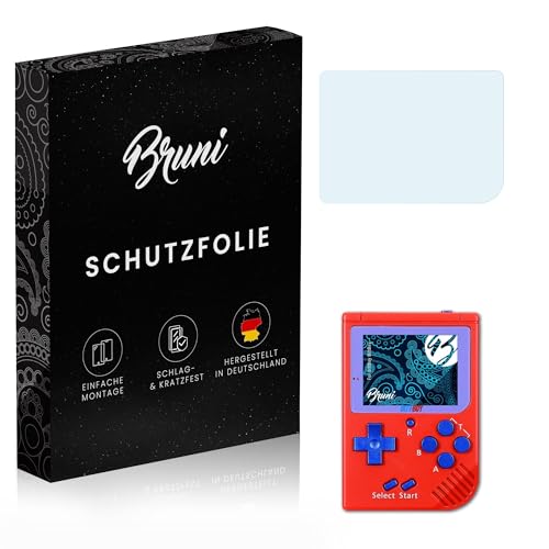 Bruni Película Protectora compatible con BittBoy BittBoy Protector Película, claro Lámina Protectora (2X)
