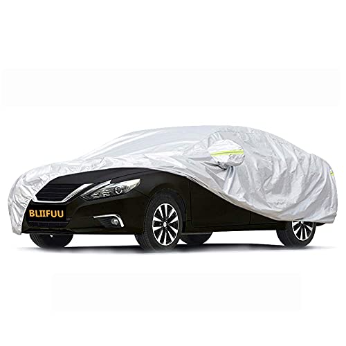 Bliifuu Sedan Car Cover Waterproof/Windproof/Snowproof/Sun UV Protection for Outdoor Indoor, Breathable Full Car Cover Fit Sedan 190