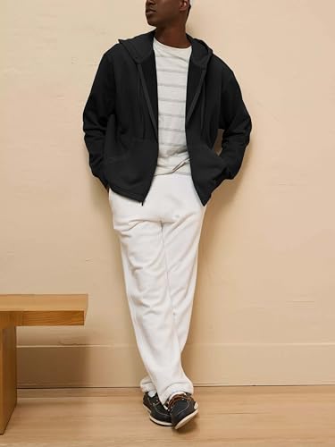 M MA CROIX Mens Premium Heavyweight Zip Up Hoodie Jacket Ultimate Comfort Fleece Outerwear XS-5XL4