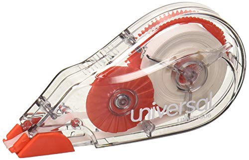 Universal 75606 Correction Tape with Two-Way Dispenser, Non-Refillable, 1/5-Inch x 315-Inch, 6/Pack