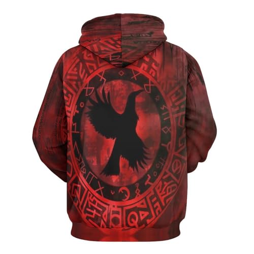 Sweat à Capuche Corbeau 3D : Un Pull Tendance Qui Garde Sa Forme en Hiver - 4