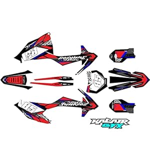 Kalair Gfx Graphics Kit For Ktm Sx85 85Sx (2018-2023) Rugged Series Red 09 Mil - Dirt Pit Bike Motorcycle Stickers, Dirtbike Racing Automotive Decal Motocross Accessories No-Plastics 4 41lyov gebl. sl500 . ss300