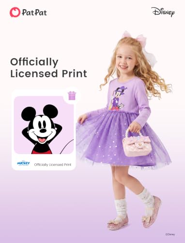 Image of Disney Girls' Tulle Tutu Dress Birthday Party Outfit Toddler to Big Kid