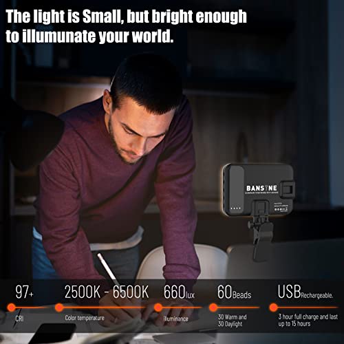 Bansine BS-D6 Selfie Light - Bansine Usb-Rechargeable Led Phone Light thumb #1