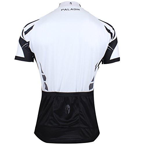 Maillot Cyclisme Homme Paladin, Manches Courtes, Noir/gris/blanc, Taille XL, Rare