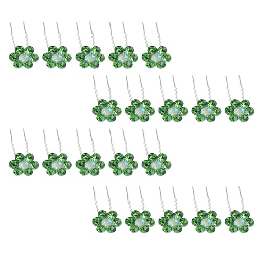 20 horquillas para el pelo con forma de U, para novia, diamantes de imitación, horquillas para el pelo, horquillas para el pelo de cristal, decoración de novia, pinzas para el pelo para niñas,