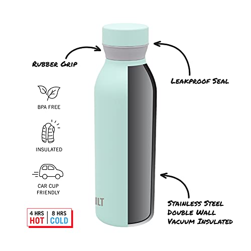 Image of BUILT Cascade Water Bottle, 18 ounces, Pink
