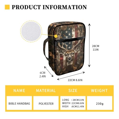 Large Bible Cover with Handle, Bible Carrying Case for Women Men, Bible Tote Bag, Book Cover, Bible Accessories Gift3