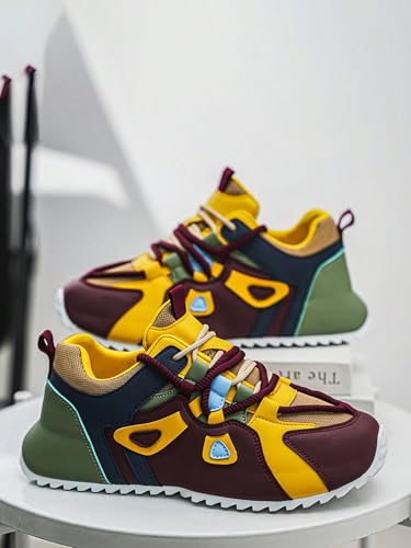 Breathable Mesh Y2K Patchwork Lightweight Comfortable Shoes for Women Casual Walking Style for Daily Streetwear with Soft Sole and Retro Aesthetic Design3