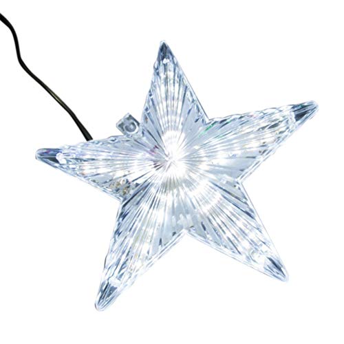 Novobey Christmas Tree Topper Star Light, LED Light Up Christmas Tree Topper Star Light for Christmas Tree Ornaments Party Home Decor (US Plug)
