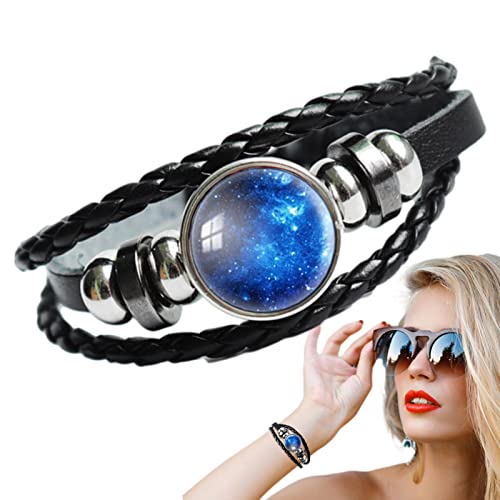 shangjia Pulsera Tejida Universo | Pulsera Tejida a Mano Universo - Ocho...