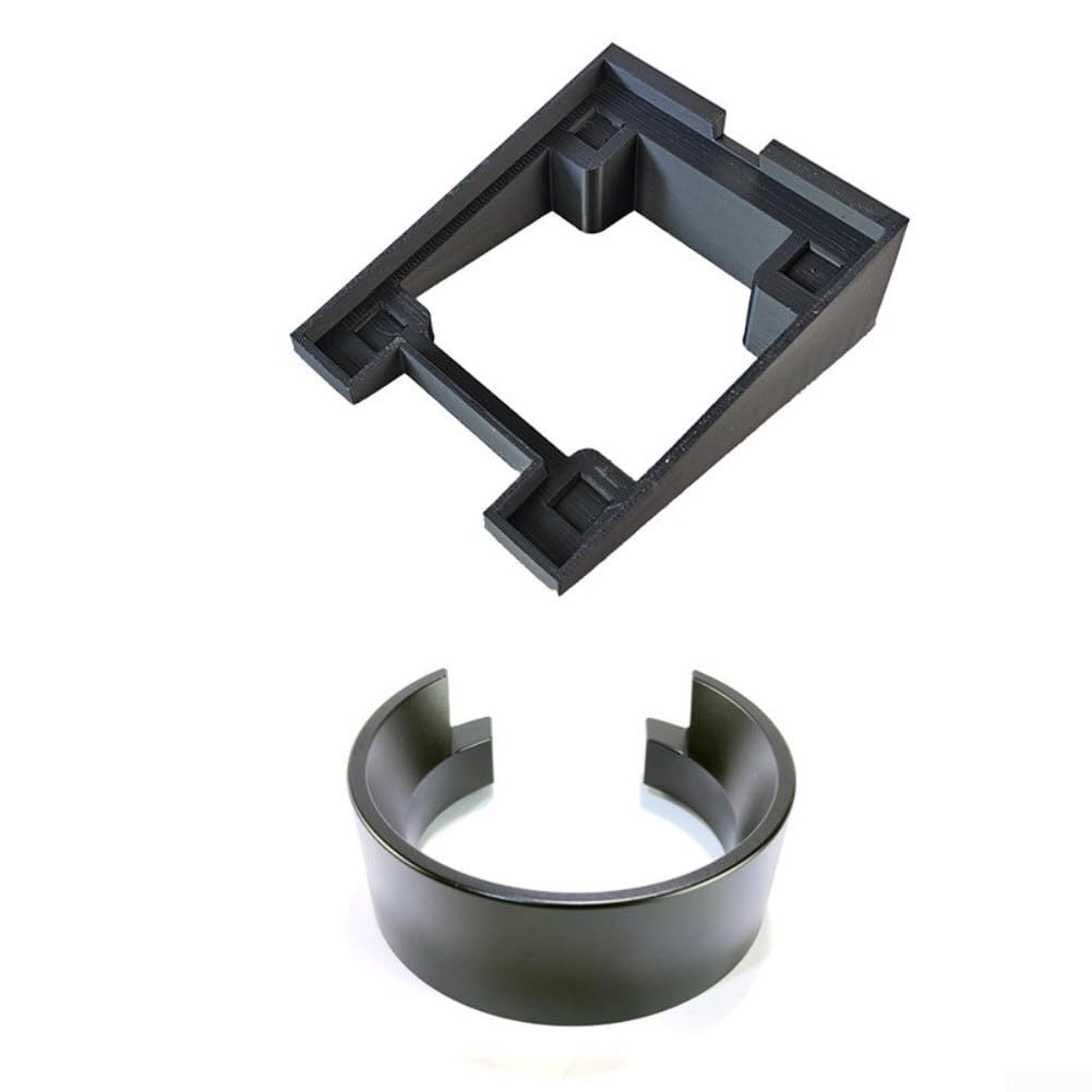Kaffeemühlen-Basis mit Dosierring und Blasenbehälter-Boden, ABS-Material, für Eureka Mignon MMG-Serie für sauberes Mahlen in Haus, Büro, Café, Restaurant (Basis + Balg + Ring)