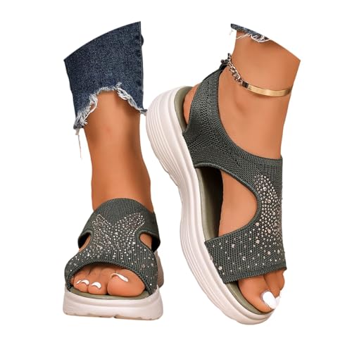 Sandalias Deportivas Ortopédicas Para Mujer Moda Zapatos Con Punta Abierta Tacones Bajos Lavable De Verano Sandalia Para Caminar Ligero Y Cómodo