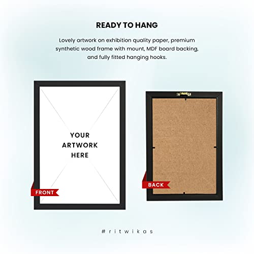 Image of Ritwika's Personalized Desk Photo Frame With Customizable Spotify Song And Photo Of Your Choice | Custom Picture Plaque For Your Loved Ones (Wall Spotify 7.5 x 13.5 Inch), Synthetic Wood, Set of 1