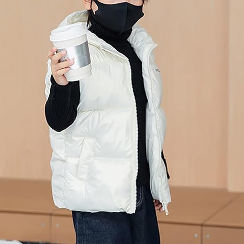 Girls Puffer Vest Kids Boys Thick Warm Sleeveless Down Jackets Lightweight Waterproof Zipper Hooded Quilted Gilet3