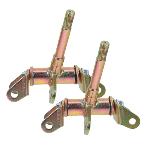 GANAZONO 2 Pièces Broches de Direction de Karting en Acier pour VTT, Utv et Quad 50-110 Cm3, Fusée de Direction Frontale Robuste, Compatible Roues et Jambes...