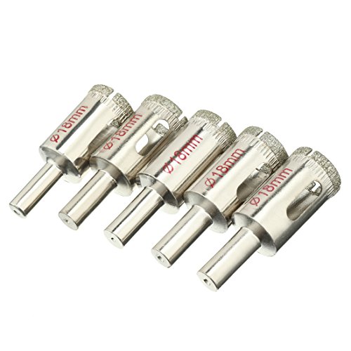Broca para sierra de agujeros 18 mm con recubrimiento diamante miniatura 1