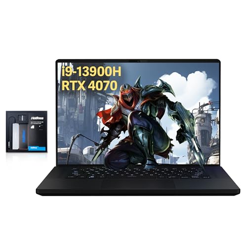 ASUS ROG Zephyrus M16 16' 240Hz QHD Gaming Laptop, Intel Core i9-13900H, 40GB DDR5, 2TB SSD, RGB Backlit Keyboard, GeForce RTX 4070 8GB GDDR6, Wi-Fi 6E, Win 11 Pro, Black, 128GB Hotface Extension Set