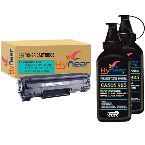 Image of 925 Toner Powder & Cartridge Compatible for Canon LBP 6030W, 6030B, 6018B, 3010B,MF3010 Printers (Toner Cartridge + Powder-2)
