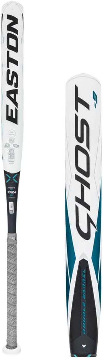 Easton | Ghost Double Barrel Fastpitch Softball Bat | Approved for All Fields | -11 / -10 / -9 / -8 Drop | 2 Pc. Composite