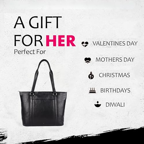 Image of Genuine Leather Tote Bag for Women - Premium Quality, Stylish, and Spacious Handbag for Everyday Use