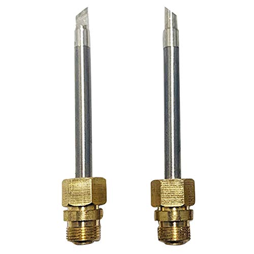 LAMELLIS 2個 510インターフェース はんだごて先 ミニ USB はんだごて 先端 溶接 リワークアクセサリー ナイフチップ&ホースシュー