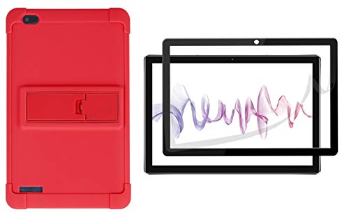 Onn 10.1 inch Tablet Case, Onn 10.1 inch Tablet Screen Protector [Kickstand] Shockproof