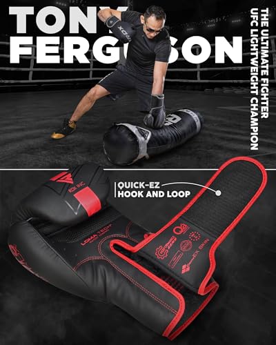 Rdx Boxing Gloves Men Women, Pro Training Sparring, Maya Hide Leather Muay Thai Mma Kickboxing thumb #4