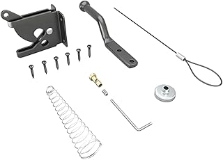 TEMKIN 1 Set Barn Door Lock Outdoor Locks for Folding Door Gate Outdoor Fence Gate Gravity Door Chain Link Gate Metal Fence Self-Locking Gravity Lever Pool Gate Latch