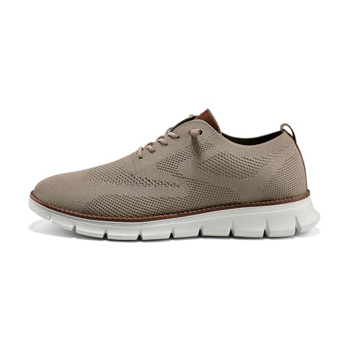 Image of Wearbreeze Men's Business Casual Oxford Sneakers - Lightweight Lace-Up Dress Shoes for Work, Travel & Daily Commute
