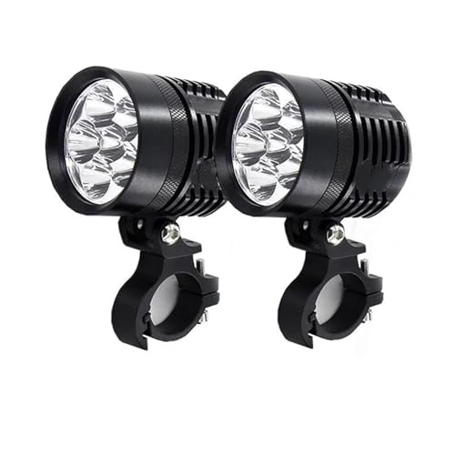 UFITIDU Phare De Moto Projecteur LED Moto 12000 Lm Étanche Antibrouillard Super Lumineux Avec Contrôleur Flash(Only light)