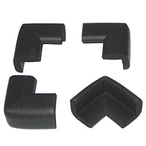 KidKusion 4-Piece Safety Corner Cushion, Black, Child Proofing Corner Guard, Made in USA, Child Safety, Home Furniture Safety Bumper, Baby Proof Table Protector, 4 Count (Pack of 1) - Image 7